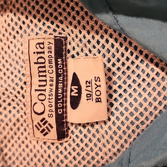 Columbia Boys Teal Button Down Shirt Size 10/12 - Picture 2 of 5